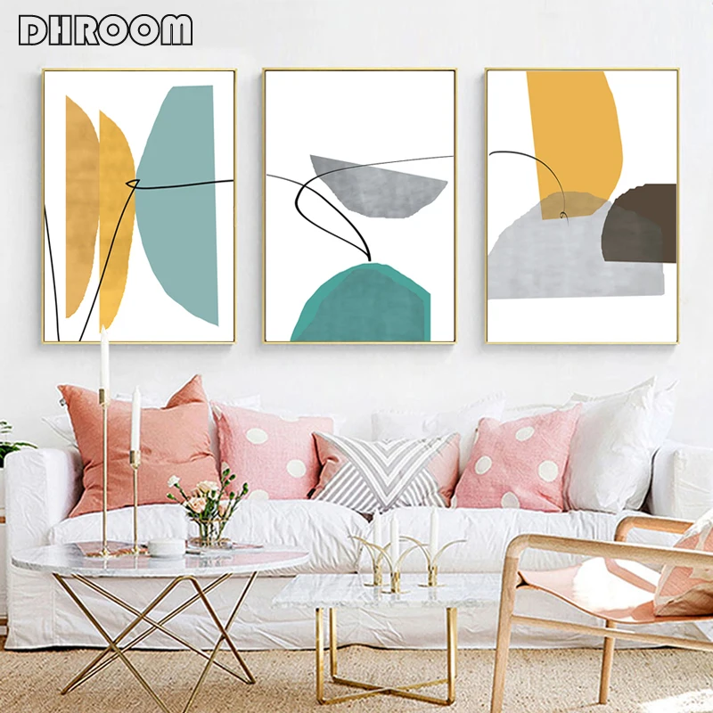 Abstract Poster Prints Modern Blue and Yellow Art Canvas Painting Geometric Wall Art Living Room Wall Pictures Decoration
Abstract Poster Prints Modern Blue and Yellow Art Canvas Painting Geometric Wall Art Living Room Wall Pictures Decoration