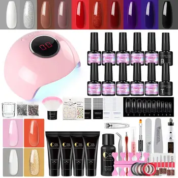 Poly Gel Kit Nail Set With Gel Nail Polish Manicure Set For Nail Extention UV Led Lamp Dryer Electric Drill Nail Art Tools Kit
Poly Gel Kit Nail Set With Gel Nail Polish Manicure Set For Nail Extention UV Led Lamp Dryer Electric Drill Nail Art Tools Kit