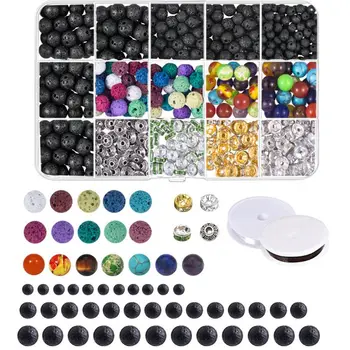 Lava Beads Crystal String Mixed Color Box Set Loose Beads for DIY Jewelry Making
Lava Beads Crystal String Mixed Color Box Set Loose Beads for DIY Jewelry Making