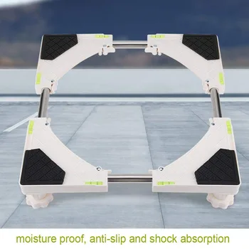 4/8 Feet Shockproof Refrigerator Holder Heavy Duty Mount Bracket Bathroom Washing Machine Base With Wheels Adjustable Stand
4/8 Feet Shockproof Refrigerator Holder Heavy Duty Mount Bracket Bathroom Washing Machine Base With Wheels Adjustable Stand