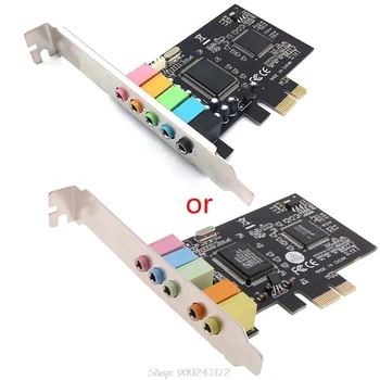 PCI-E Sound Card 5.1Channels CMI8738 Express Sound Card for PC Computer Extension Card S10 20 Dropship
PCI-E Sound Card 5.1Channels CMI8738 Express Sound Card for PC Computer Extension Card S10 20 Dropship