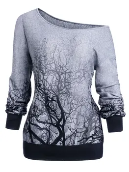 Wipalo Plus Size 3XL Spring Fall Knitting Gothic Hoodies Women Long Sleeve Skew Neck 3D Tree Print Sweatshirt Female Shirt
Wipalo Plus Size 3XL Spring Fall Knitting Gothic Hoodies Women Long Sleeve Skew Neck 3D Tree Print Sweatshirt Female Shirt