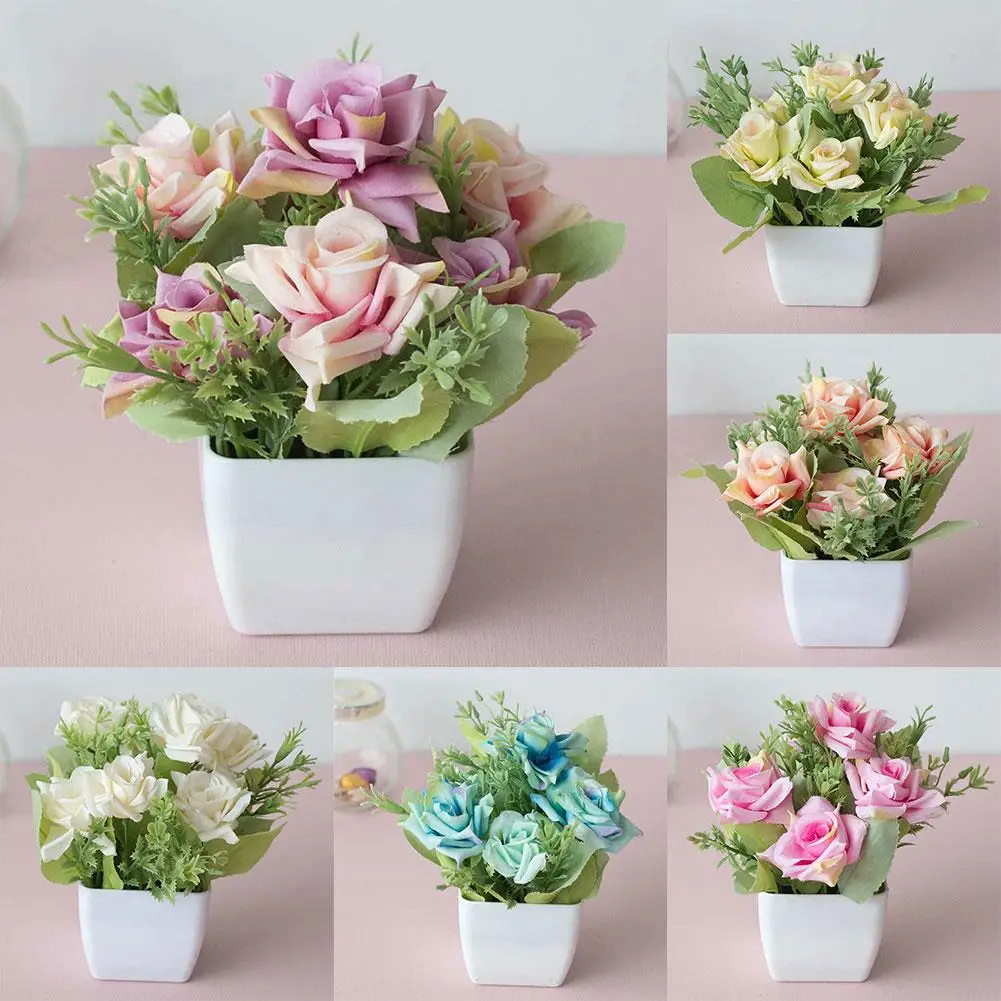 Hot Sales Beautiful Artificial Flower Pot Bonsai Stage Bridal Office Desk Love Hotel Wedding Arrangement Home Party Decor
Hot Sales Beautiful Artificial Flower Pot Bonsai Stage Bridal Office Desk Love Hotel Wedding Arrangement Home Party Decor