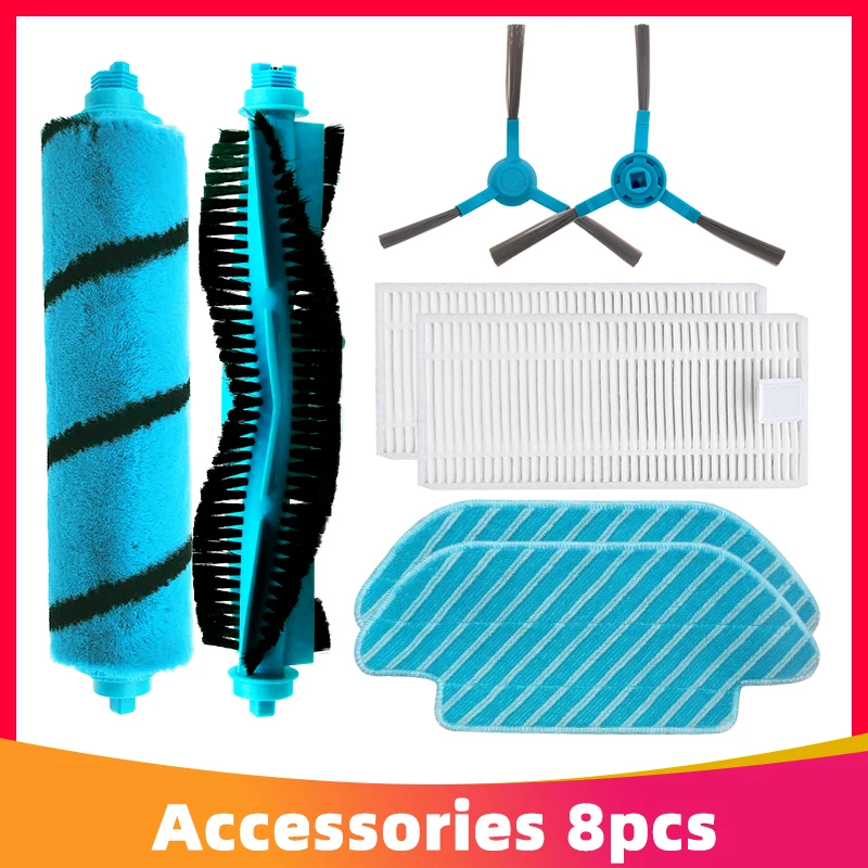 Main Brush Side Brushes Hepa Filter Mop Cloth replacement for Conga 4090 Robotic Vacuum Cleaner accessories Convenience Pack
Main Brush Side Brushes Hepa Filter Mop Cloth replacement for Conga 4090 Robotic Vacuum Cleaner accessories Convenience Pack
