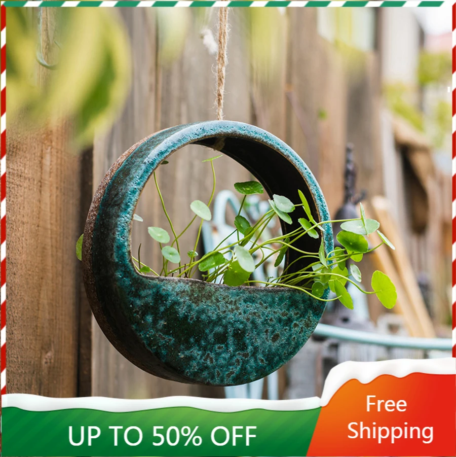 House Money Plant Pot Ceremic Hang Green Wall Farmhouse Pastoral Plant Basket Outdoor Balcony Garden Macetero Flowerpot ZZ50HP
House Money Plant Pot Ceremic Hang Green Wall Farmhouse Pastoral Plant Basket Outdoor Balcony Garden Macetero Flowerpot ZZ50HP