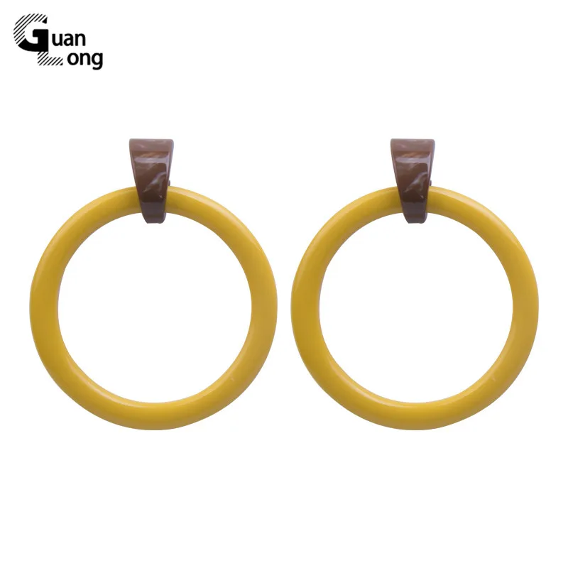 GuanLong Fashion Big Round Drop Earrings for Women Geometric Color Resin Acrylic Dangle Earring Party Gift Wholesale Ear Jewelry
GuanLong Fashion Big Round Drop Earrings for Women Geometric Color Resin Acrylic Dangle Earring Party Gift Wholesale Ear Jewelry