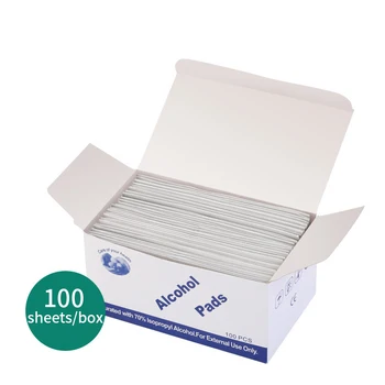 100Pcs Disposable Alcohol Wet Wipe Cleaning Care Jewelry Mobile Phone Clean Wipe Disinfection Prep Swap Pad Portable Alcohol Pad 
100Pcs Disposable Alcohol Wet Wipe Cleaning Care Jewelry Mobile Phone Clean Wipe Disinfection Prep Swap Pad Portable Alcohol Pad