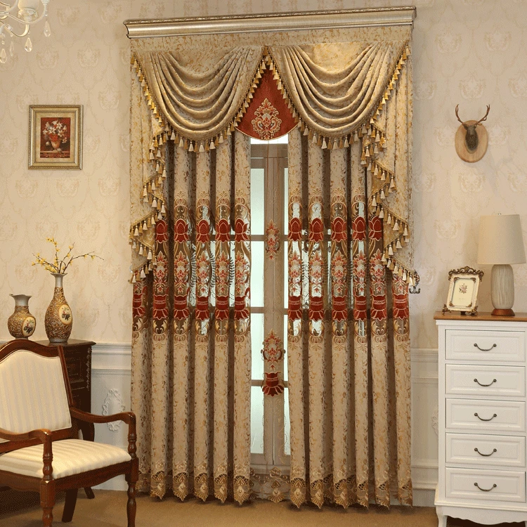 Chenille Jacquard Embroidered Hollow Sun-like Fire Coffee Curtains for Living Dining Room Bedroom.
Chenille Jacquard Embroidered Hollow Sun-like Fire Coffee Curtains for Living Dining Room Bedroom.