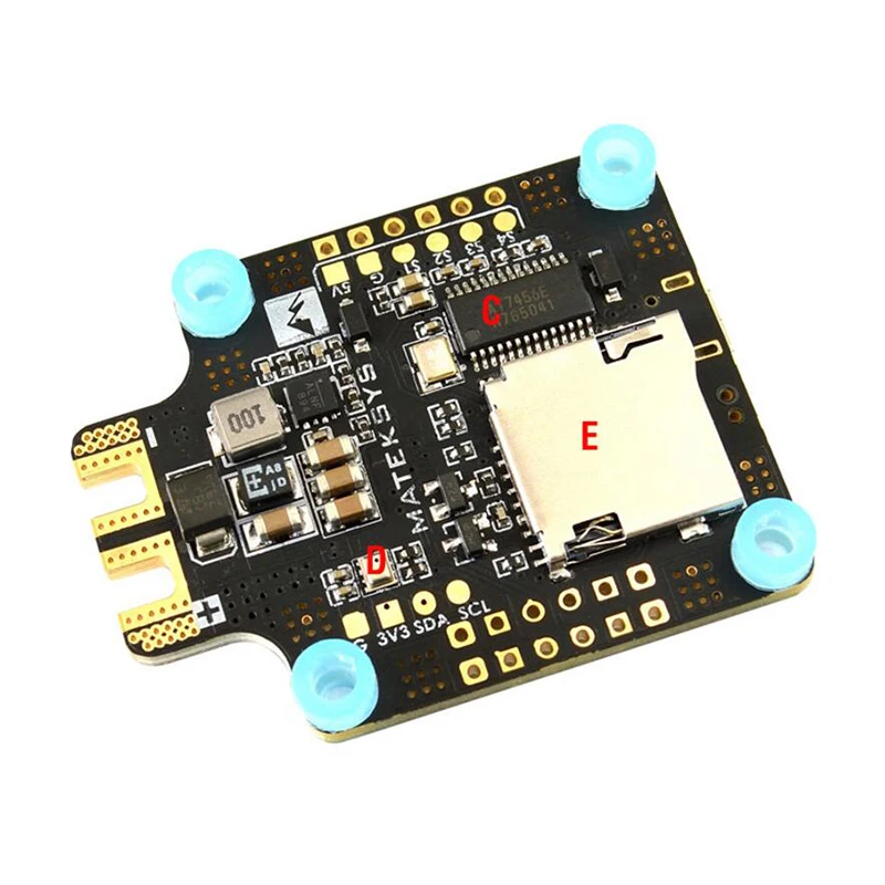 Matek MATEKSYS F405 CTR AIO BFOSD STM32F405 Контроллер полета встроенный PDB 5 В/2A BEC слот для sd карты