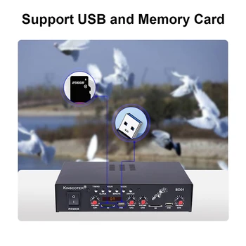 Mini Audio Power Amplifier Digital Audio Receiver 12V Tweeter Amplifier USB Memory Card Slot LED Display with Remote Control
Mini Audio Power Amplifier Digital Audio Receiver 12V Tweeter Amplifier USB Memory Card Slot LED Display with Remote Control