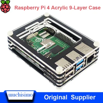 Acrylic Transparent / Clear & Black Case Cover for Raspberry Pi 4 Model B, with Cooling Fan for Raspberry Pi 4B Box
Acrylic Transparent / Clear & Black Case Cover for Raspberry Pi 4 Model B, with Cooling Fan for Raspberry Pi 4B Box