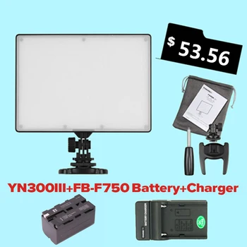 Ulanzi YN300 YN-300 Air LED Camera Video Light 3200-5500K with NP-F750 Decoded Battery+Charger for Canon Nikon&Camcorder
Ulanzi YN300 YN-300 Air LED Camera Video Light 3200-5500K with NP-F750 Decoded Battery+Charger for Canon Nikon&Camcorder