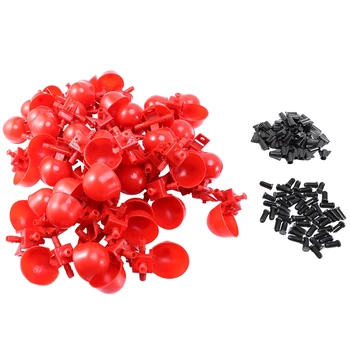 50 Sets Red Quail Waterer Animal Feeders Automatic Bird Coop Feed Poultry Chicken Fowl Drinker Water Drinking Cups
50 Sets Red Quail Waterer Animal Feeders Automatic Bird Coop Feed Poultry Chicken Fowl Drinker Water Drinking Cups