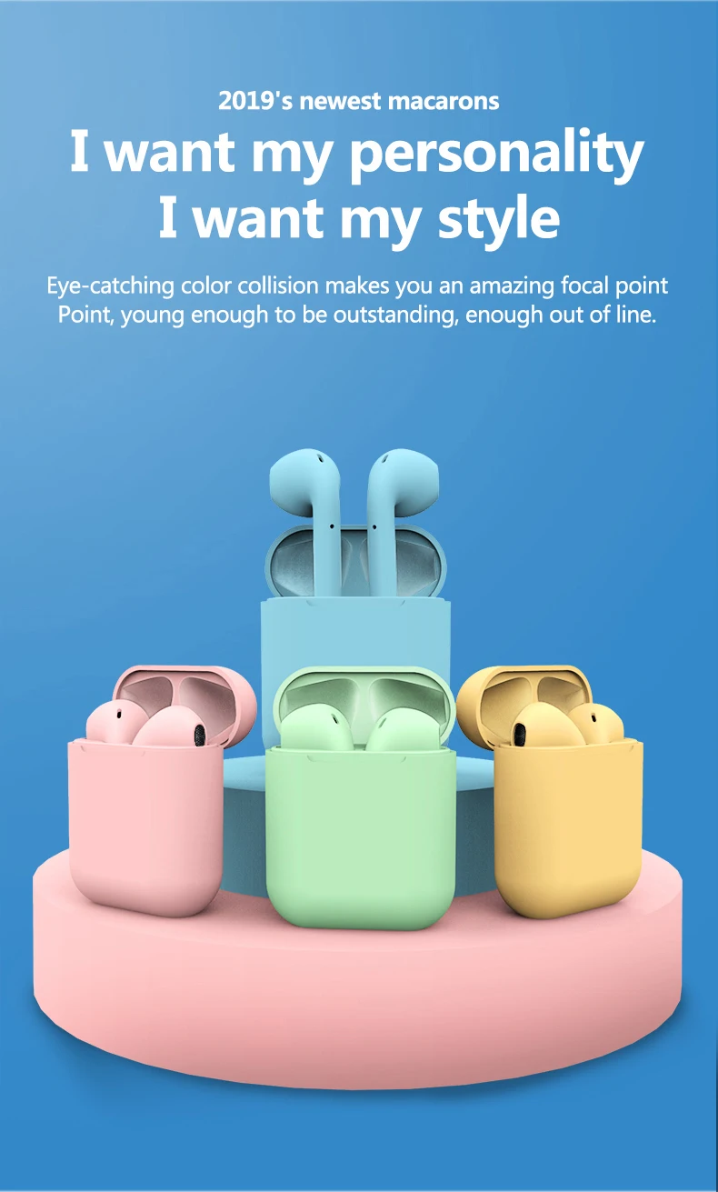 Inpods TWS Wireless Earphone Bluetooth 5.0 Pop-up True Stereo Headset Headphone Touch Bluetooth I12 Sport Earbud Phone
Inpods TWS Wireless Earphone Bluetooth 5.0 Pop-up True Stereo Headset Headphone Touch Bluetooth I12 Sport Earbud Phone