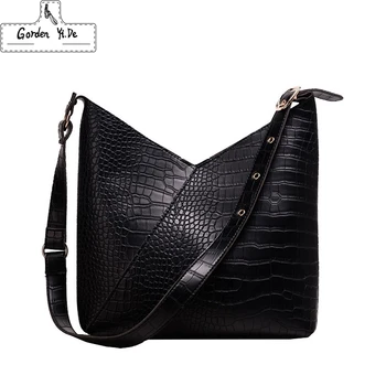 High Capacity Crocodile Pattern PU Leather Shoulder Bags for Women 2019 Composite Crossbody Messenger Bag Lady Handbags
High Capacity Crocodile Pattern PU Leather Shoulder Bags for Women 2019 Composite Crossbody Messenger Bag Lady Handbags