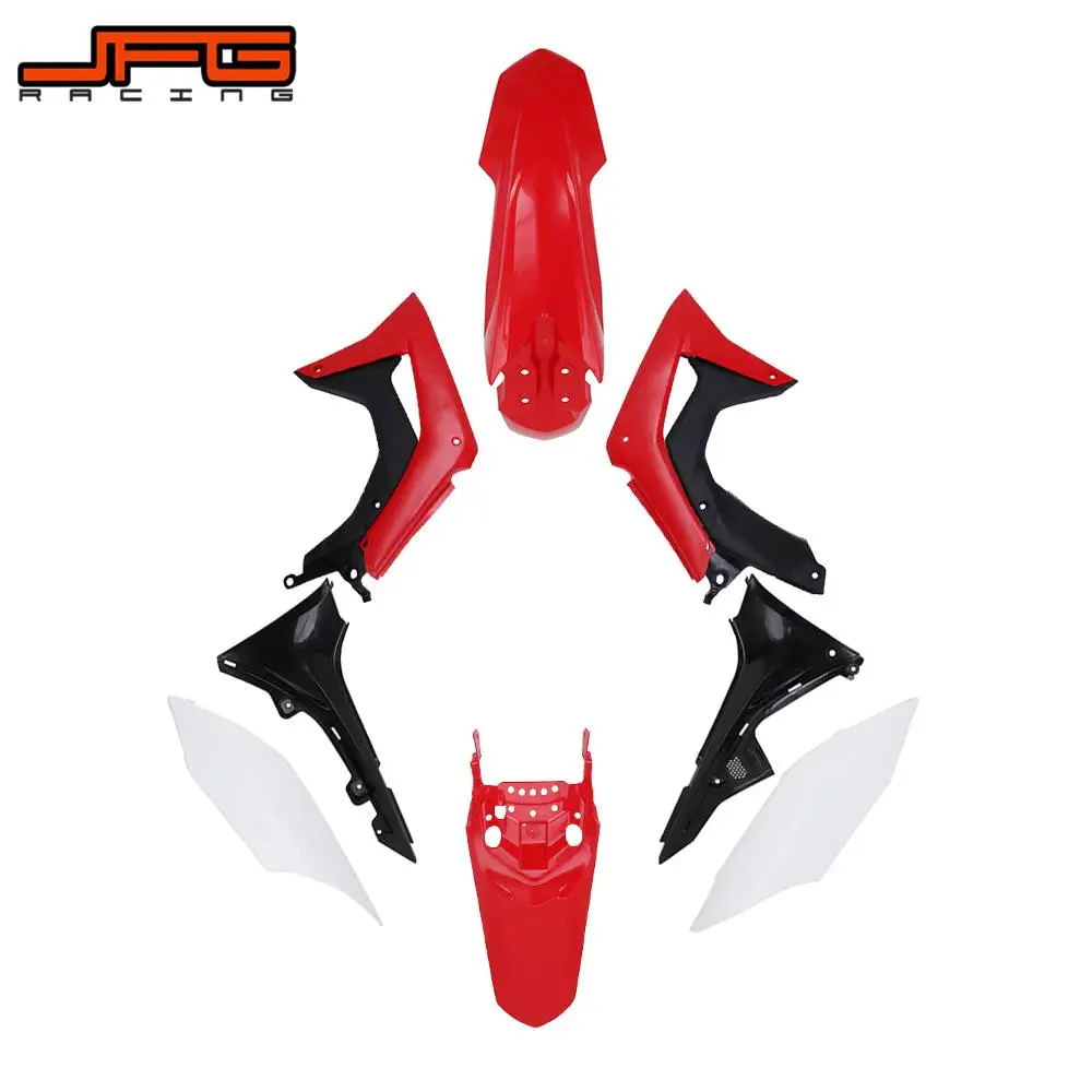 Motorcycle Front Rear Fender Side Panels Spoiler Kit Air Box Cover Headlight Fork Guards Plastic Kit For HONDA CRF150L 2016-2019
Motorcycle Front Rear Fender Side Panels Spoiler Kit Air Box Cover Headlight Fork Guards Plastic Kit For HONDA CRF150L 2016-2019