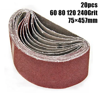 20PCS 3"x18" Sanding Belts Set Mixed Grits 60 80 120 240 Sander Power Tool Sanding Belts Abrasive Machine
20PCS 3"x18" Sanding Belts Set Mixed Grits 60 80 120 240 Sander Power Tool Sanding Belts Abrasive Machine
