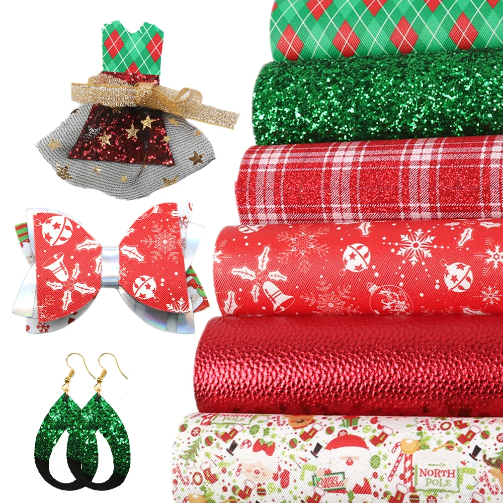 David accessories 6pcs/set 20*34cm Christmas Mulit-material Synthetic Leather Patchwork For Hair Bow Handbags Material,1Yc7861
David accessories 6pcs/set 20*34cm Christmas Mulit-material Synthetic Leather Patchwork For Hair Bow Handbags Material,1Yc7861