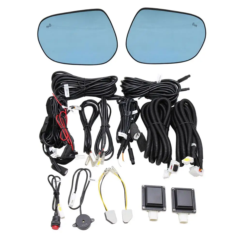 Microwave Blind Spot Assistant System BSM Angle Wide Glare Proof Mirror Base-Heated For Toyota Prado/Land Cruiser Lexus LX570 GX |
