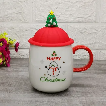 New Christmas pattern Mug with spoon Silicone lid,460ml Ceramic Creative Coffee Mug Tea Cup Drinkware Gift for Friend
New Christmas pattern Mug with spoon Silicone lid,460ml Ceramic Creative Coffee Mug Tea Cup Drinkware Gift for Friend