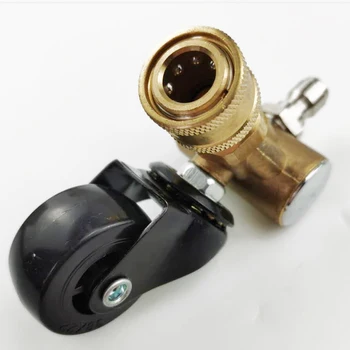 360 Degree Rotating Wheel 1/4 Quick Plug Connector 4000PSI Undercarriage Brush High Pressure Washer Car Chassis Washer
360 Degree Rotating Wheel 1/4 Quick Plug Connector 4000PSI Undercarriage Brush High Pressure Washer Car Chassis Washer