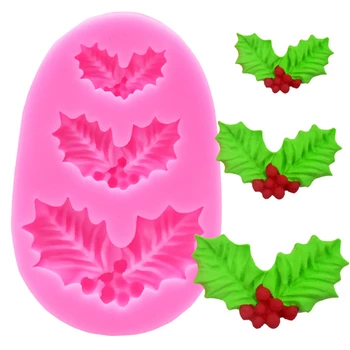 Fondant Cake Silicone Mold Christmas Leaves For Reverse Forming Chocolate Kitchen Decoration Tools Cake Mould
Fondant Cake Silicone Mold Christmas Leaves For Reverse Forming Chocolate Kitchen Decoration Tools Cake Mould