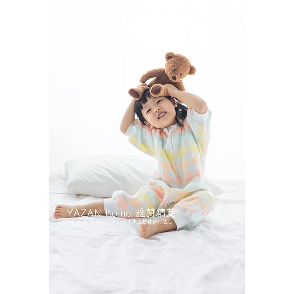 YAZAN children's sleeping bag sacks spring and autumn 6 layers of all-cotton gauze breathable to keep warm Sleepsack
YAZAN children's sleeping bag sacks spring and autumn 6 layers of all-cotton gauze breathable to keep warm Sleepsack