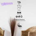 Кофейня наклейка Bean Milk tea наклейка чашка плакат виниловая художественная Настенная Декорация украшение разбитый хлеб кафе стеклянные наклейки