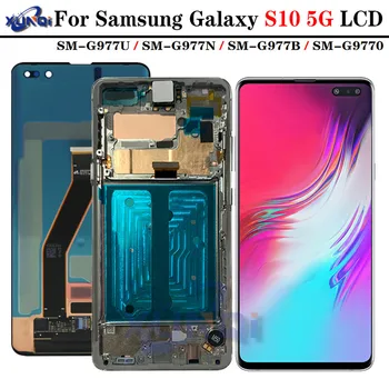 NEW ORIGINAL Dynamic AMOLED S10 5G LCD For SAMSUNG Galaxy S10 G977B G977U G977N Touch Screen Digitizer Assembly s10 5G verison
NEW ORIGINAL Dynamic AMOLED S10 5G LCD For SAMSUNG Galaxy S10 G977B G977U G977N Touch Screen Digitizer Assembly s10 5G verison