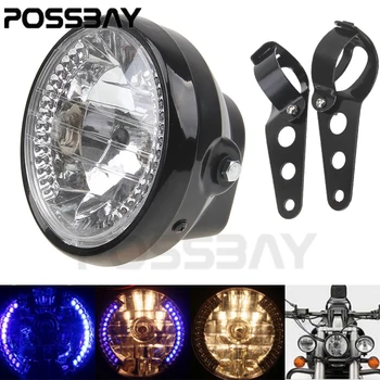 POSSBAY 6.3''35W H4 12V Motorcycle Headlight for Harley Yamaha Kawasaki Honda Suzuki Cafe Racer Headlight Motorcycle Bracket
POSSBAY 6.3''35W H4 12V Motorcycle Headlight for Harley Yamaha Kawasaki Honda Suzuki Cafe Racer Headlight Motorcycle Bracket