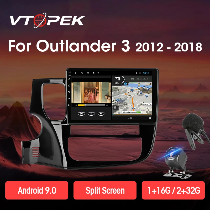 Vtopek 10 inch Android 9.0 T3L 2+32G Car Radio Multimidia Video Player Navigation GPS for Mitsubishi Outlander 3 2012-2018 2din
Vtopek 10 inch Android 9.0 T3L 2+32G Car Radio Multimidia Video Player Navigation GPS for Mitsubishi Outlander 3 2012-2018 2din
