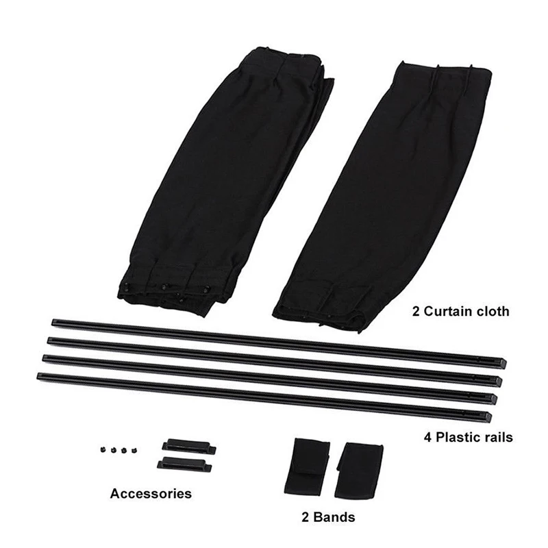 Accessories 2Pcs Kit Universal Auto Car Adjustable Van SUV Curtain Window Anti-UV Sunshade Visor 50*39cm Black
Accessories 2Pcs Kit Universal Auto Car Adjustable Van SUV Curtain Window Anti-UV Sunshade Visor 50*39cm Black