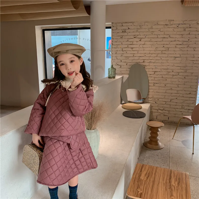 DFXD Toddler Girls Clothing Sets Winter Solid Thicken Cotton Padded Coat+Skirt Two Piece Outfits Warm Kids Clothes Set 2-8Yrs
DFXD Toddler Girls Clothing Sets Winter Solid Thicken Cotton Padded Coat+Skirt Two Piece Outfits Warm Kids Clothes Set 2-8Yrs
