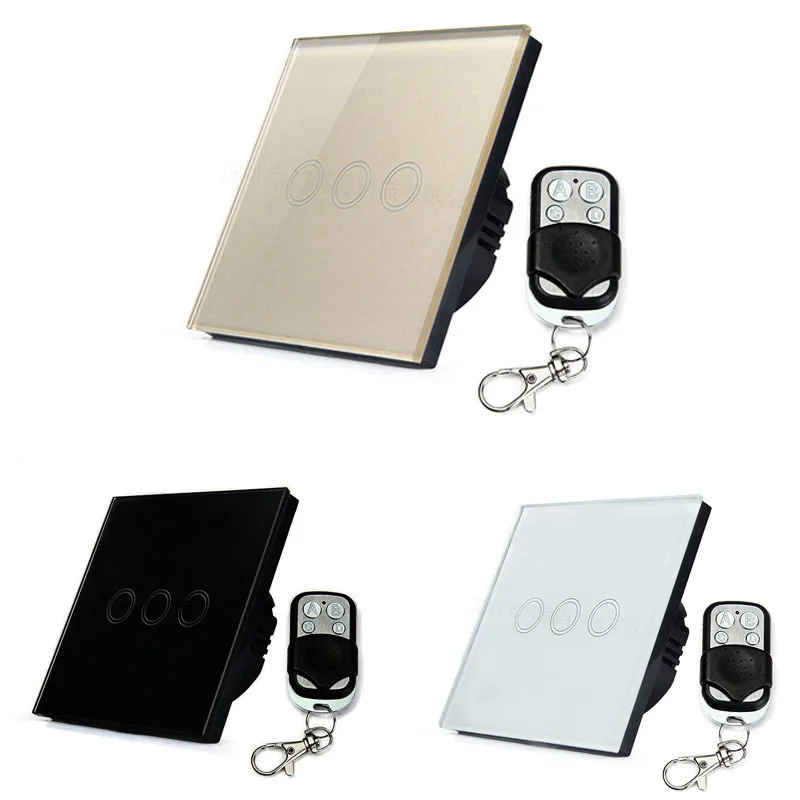 Manufacturers Direct Selling 86 Three Open Single FireWire Wireless Remote Switch Smart Home Touch Switch 433MHZ RF
Manufacturers Direct Selling 86 Three Open Single FireWire Wireless Remote Switch Smart Home Touch Switch 433MHZ RF