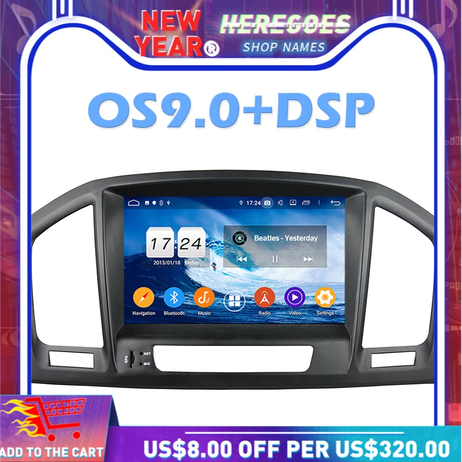 IPS DSP Android 10 0 B RAM 6B ROM автомобильный dvd-плеер Wifi Bluetooth RDS радио GPS карта для Buick Regal Op