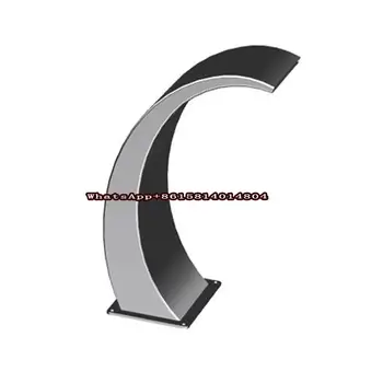 2019 Stainless Steel bending moon-shape waterfall Spillway with water-proof RGB LED bar for Garden Pond and Swimming Pool
2019 Stainless Steel bending moon-shape waterfall Spillway with water-proof RGB LED bar for Garden Pond and Swimming Pool