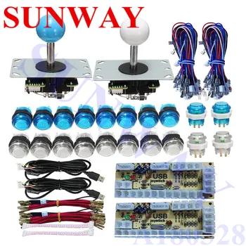 DIY Arcade Joystick Buttons LED DIY Kit with 5Pin sanwa Joystick USB Encoder Controller and 5V Illuminated Arcae Button
DIY Arcade Joystick Buttons LED DIY Kit with 5Pin sanwa Joystick USB Encoder Controller and 5V Illuminated Arcae Button