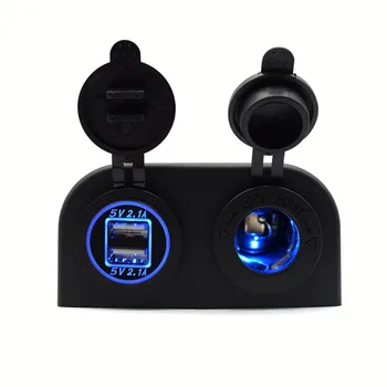 USB Charger Cover for Motorcycle Auto Truck ATV Boat LED Car 4.2A Dual USB Socket 12-24V auto usb Charger Power Adapter Lighter
USB Charger Cover for Motorcycle Auto Truck ATV Boat LED Car 4.2A Dual USB Socket 12-24V auto usb Charger Power Adapter Lighter