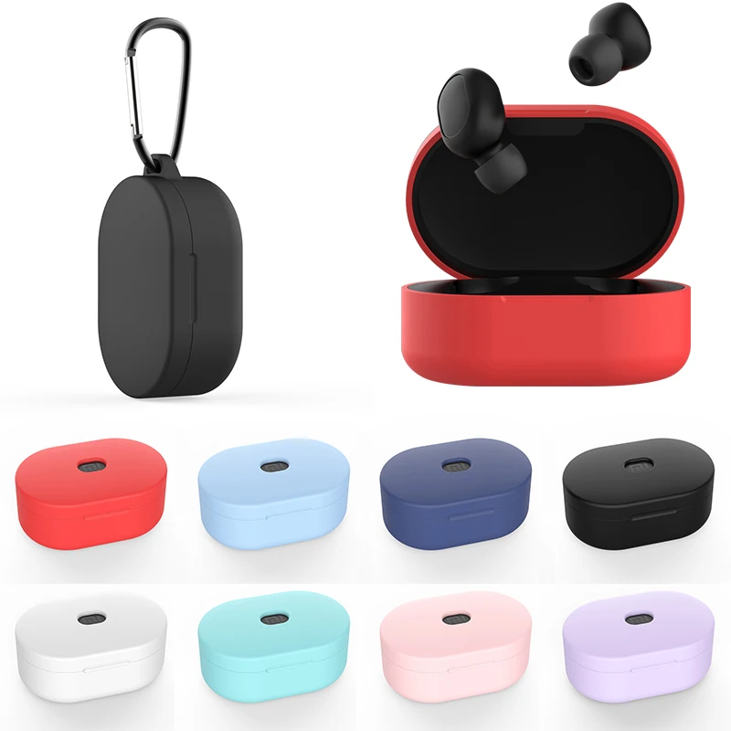 Silicone Earphone Case for Xiaomi Mi Redmi Airdots Protective Shockproof Cover TWS Wireless Bluetooth Charging Bin Box Carabiner
Silicone Earphone Case for Xiaomi Mi Redmi Airdots Protective Shockproof Cover TWS Wireless Bluetooth Charging Bin Box Carabiner