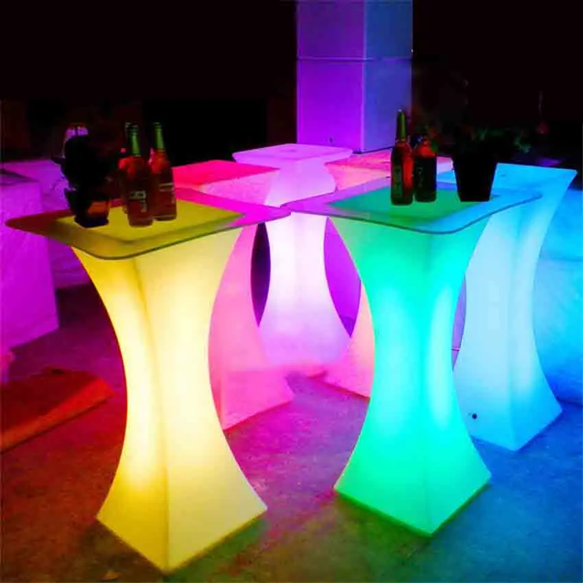 European LED Light Bar Table Rechargeable Led Illuminated Table Waterproof Lighted Up Coffee Table Bar kTV Party Supply
European LED Light Bar Table Rechargeable Led Illuminated Table Waterproof Lighted Up Coffee Table Bar kTV Party Supply