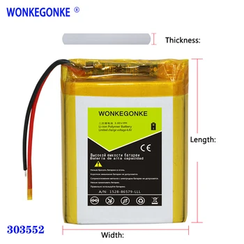 3.7V 303552 303652 303848 303890 303452 303555 303655 player power mp3 mp4 mp5 GPS Bluetooth speakers battery
3.7V 303552 303652 303848 303890 303452 303555 303655 player power mp3 mp4 mp5 GPS Bluetooth speakers battery