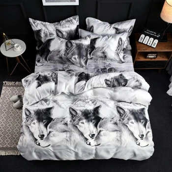 Soft Duvet Quilt Cover Pillowcase Bedding Set Animal Print 3d Wolves Print Twin Queen Size Used To Decorate a Family Bedroom
Soft Duvet Quilt Cover Pillowcase Bedding Set Animal Print 3d Wolves Print Twin Queen Size Used To Decorate a Family Bedroom