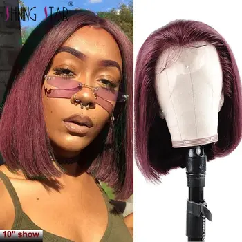 13x1 Burgundy Short Lace Front Human Hair Wigs 99J Straight Bob Wig Brazilian Lace Part Front Wigs Shining Star Remy Human Hair
13x1 Burgundy Short Lace Front Human Hair Wigs 99J Straight Bob Wig Brazilian Lace Part Front Wigs Shining Star Remy Human Hair