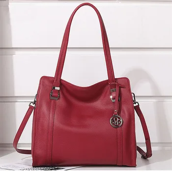 Large Capacity Totes Women's Genuine Leather Shopping Bags and 2019 New Style Solid Soft Lady Casual Shoulder and Messenger Bag
Large Capacity Totes Women's Genuine Leather Shopping Bags and 2019 New Style Solid Soft Lady Casual Shoulder and Messenger Bag