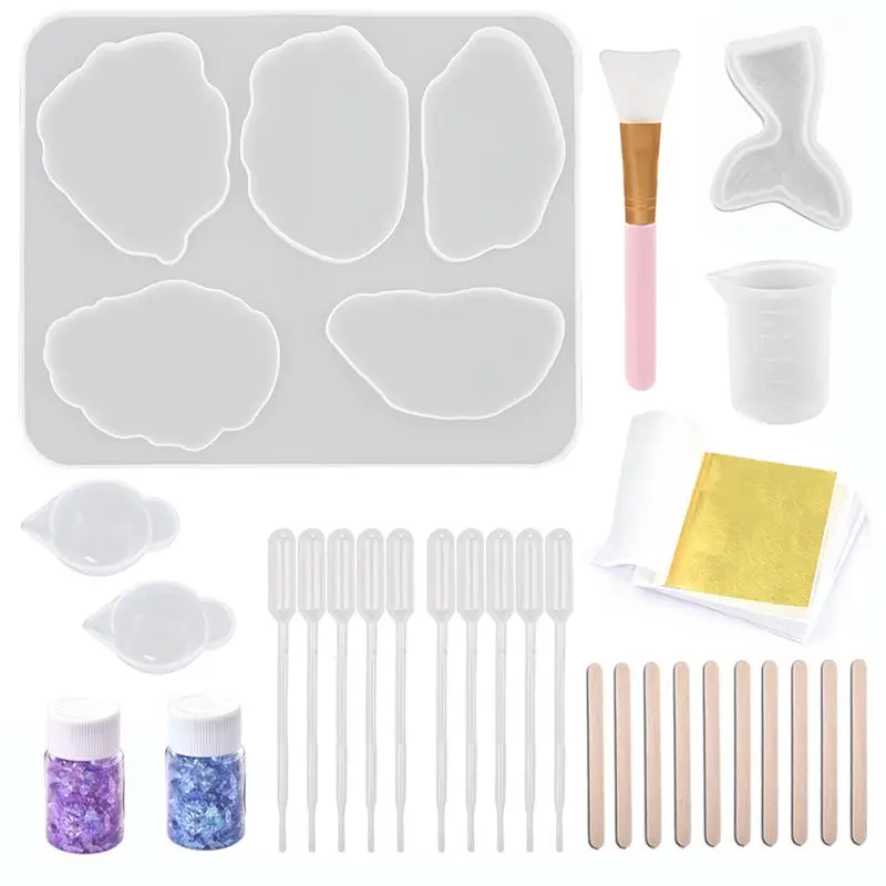 Silicone Mold Coaster Mermaid Tail DIY Jewelry Making Kits Hand Made Tool Set Epoxy UV Resin Mold For Jewelry Making
Silicone Mold Coaster Mermaid Tail DIY Jewelry Making Kits Hand Made Tool Set Epoxy UV Resin Mold For Jewelry Making
