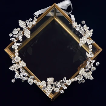 Wedding Handmade Hairbands Brides Korean Soft Pearls Tiara Headwear Crystal Hair Jewelry 
Wedding Handmade Hairbands Brides Korean Soft Pearls Tiara Headwear Crystal Hair Jewelry
