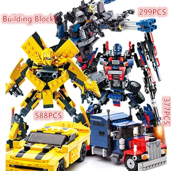 Building Blocks Transformers Bumblebee Transfor Vehicle Optimus Prime Dinosaur kids Souptoys Gifts Small Paricle Bricks
Building Blocks Transformers Bumblebee Transfor Vehicle Optimus Prime Dinosaur kids Souptoys Gifts Small Paricle Bricks