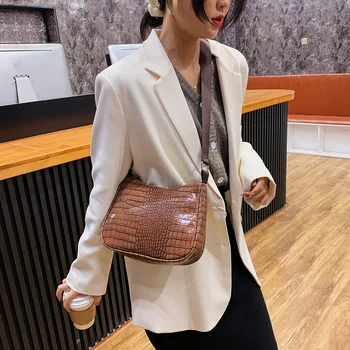 Women Retro Alligator Pattern Crossbody Bags 2020 New Design Casual PU Leather Shoulder Bags Female Handbags Bolsa Feminina 
Women Retro Alligator Pattern Crossbody Bags 2020 New Design Casual PU Leather Shoulder Bags Female Handbags Bolsa Feminina