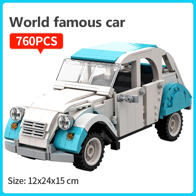 World Famous Car 2CV Dolly Model Bricks DIY City Technic Vehicle Building Blocks Assembly Educational Toys for Kids Xmas Gifts
World Famous Car 2CV Dolly Model Bricks DIY City Technic Vehicle Building Blocks Assembly Educational Toys for Kids Xmas Gifts