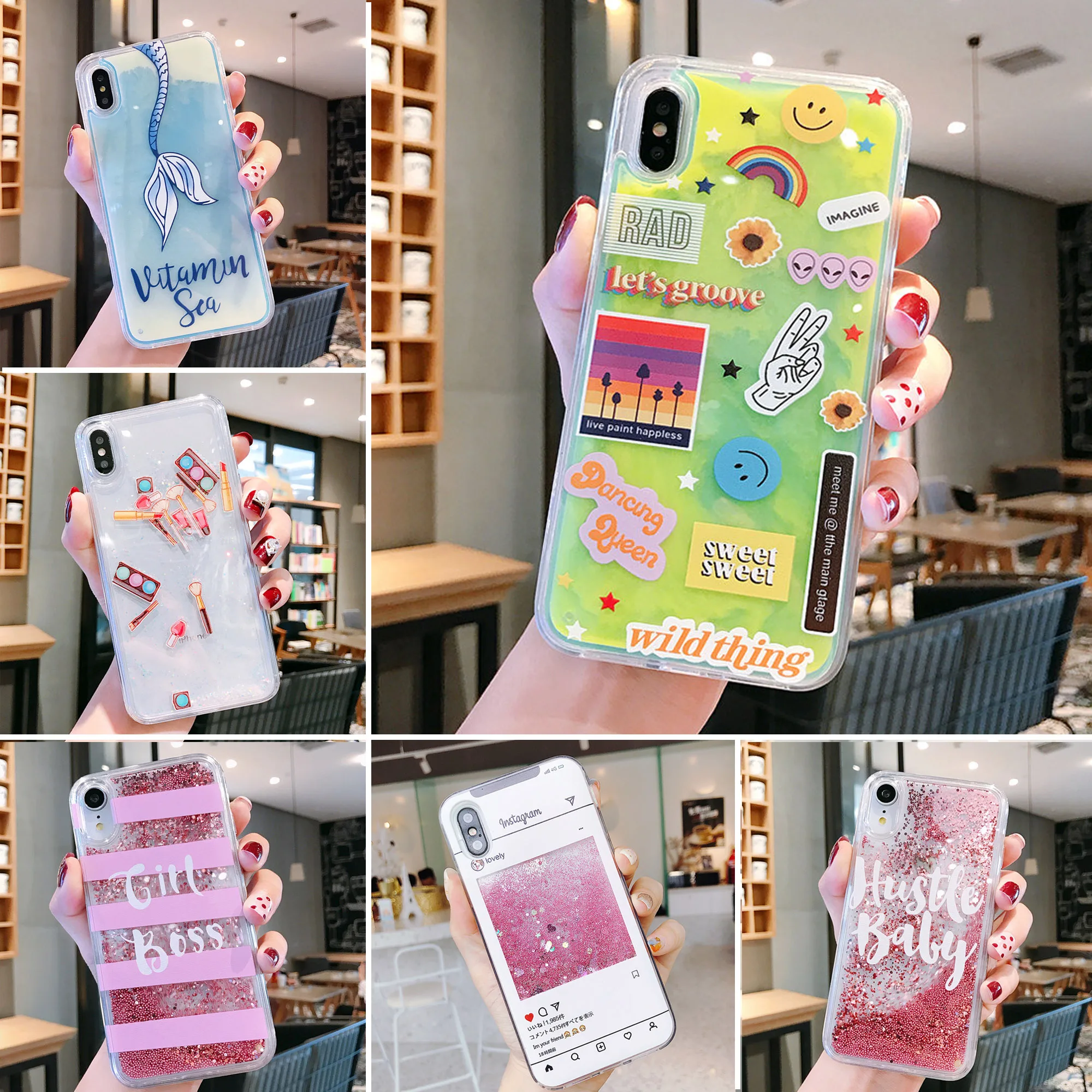 Liquid Dynamic Quicksand Phone Case For iphone 7 8 Plus Love Crystal Cover Soft Silicone For 6 6s Plus X XS MAX XR Coque Fundas
Liquid Dynamic Quicksand Phone Case For iphone 7 8 Plus Love Crystal Cover Soft Silicone For 6 6s Plus X XS MAX XR Coque Fundas